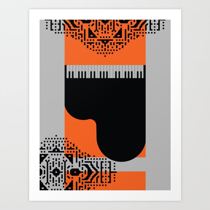 Art Deco Music Art Print