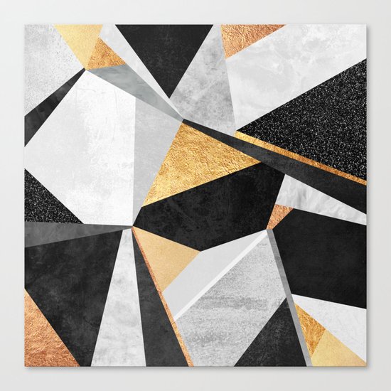 Geometry / Gold Canvas Print