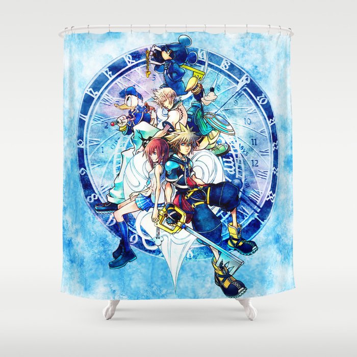 A Kingdom of Hearts Shower Curtain