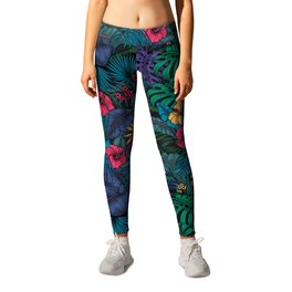 Tropical garden Leggings