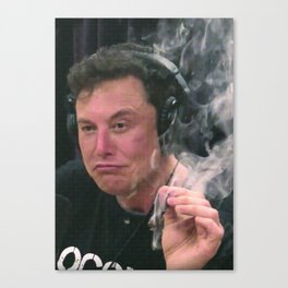 Elon Smoking Canvas Print