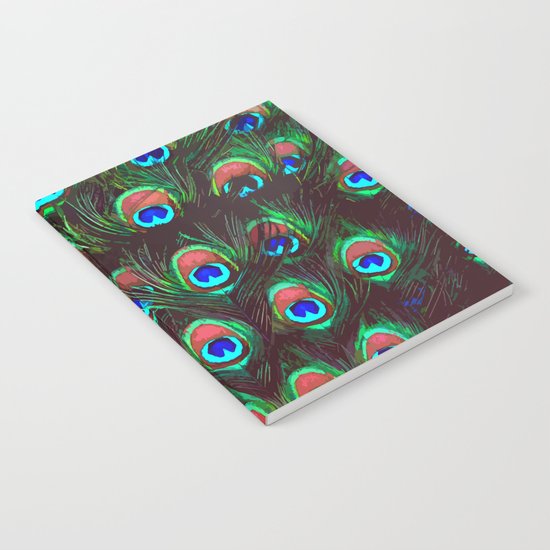 Peacock Feathers Notebook