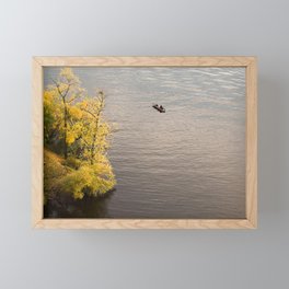 Autumn fishing - close up Framed Mini Art Print