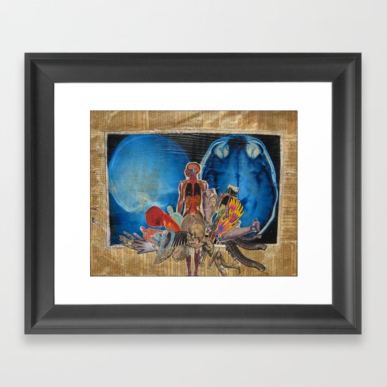 Map Framed Art Print