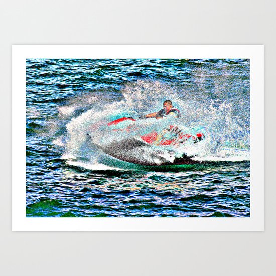 Jet Ski Art Print
