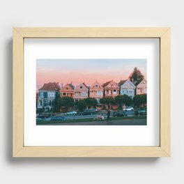 Golden Hour Painted Ladies  Recessed Framed Print