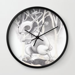 Renegade Rabbit Wall Clock
