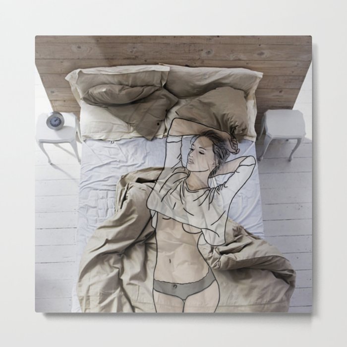 A day in bed Metal Print