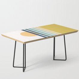 Blue and yellow geometric summer Coffee Table