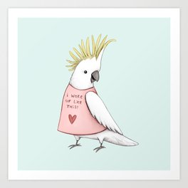 Pretty Cockatoo Art Print
