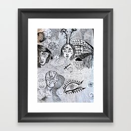anxiety and whatnot  Framed Art Print