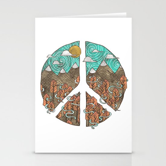 Peaceful Landscape Stationery Cards