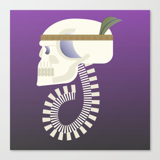 Indie G skull Canvas Print