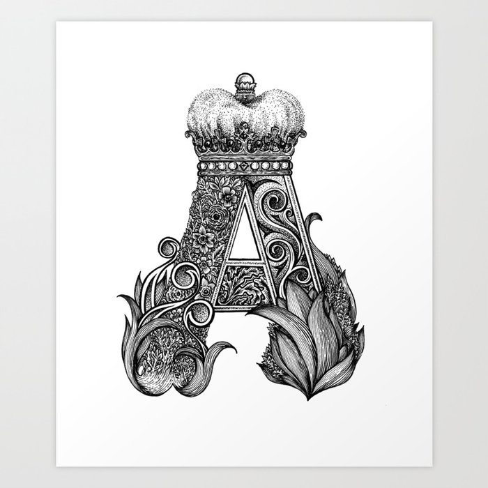 King Letter Art Print By Brucebanner Society6