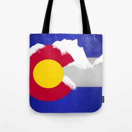 Colorado Winter Flag Tote Bag