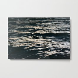 Stormy Seas- Dark Wave Photography Metal Print | Black and White, Curated, Waves, Reflection, Wave, Water, Nature, Outdoors, Other, Lake 