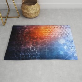 Medical abstract background Area & Throw Rug