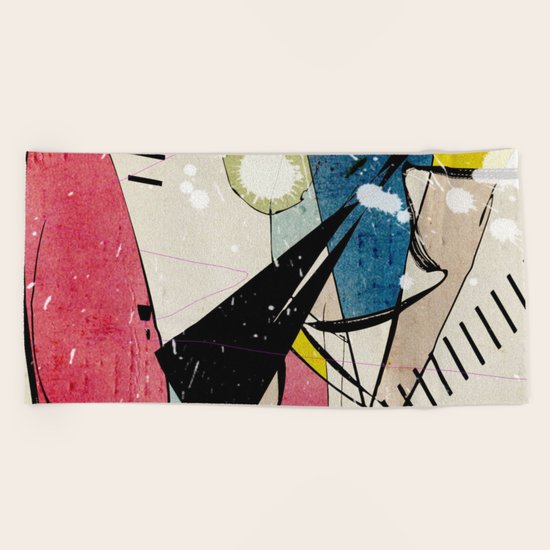 A hot Iron Beach Towel