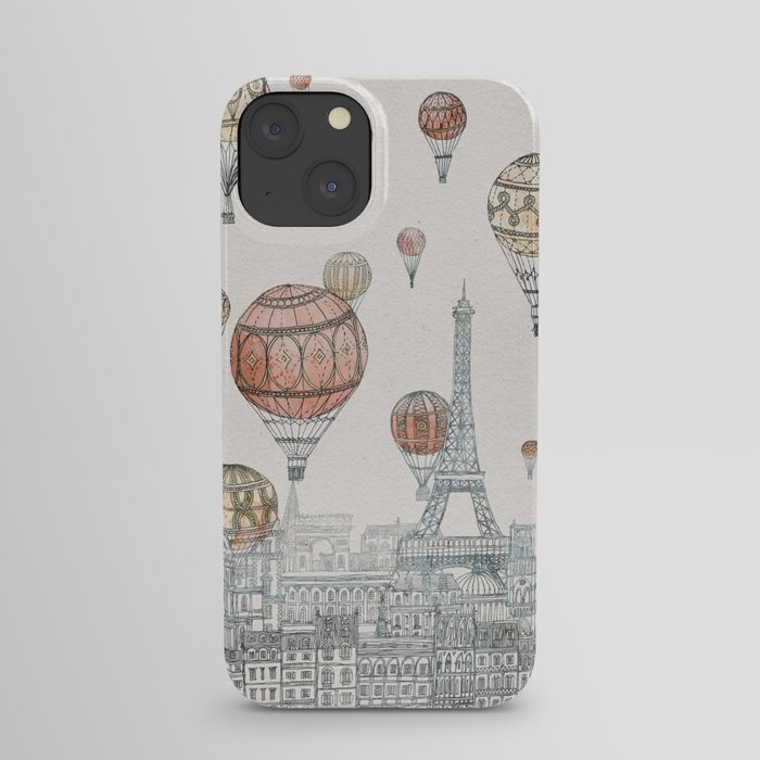 Voyages Over Paris iPhone Case