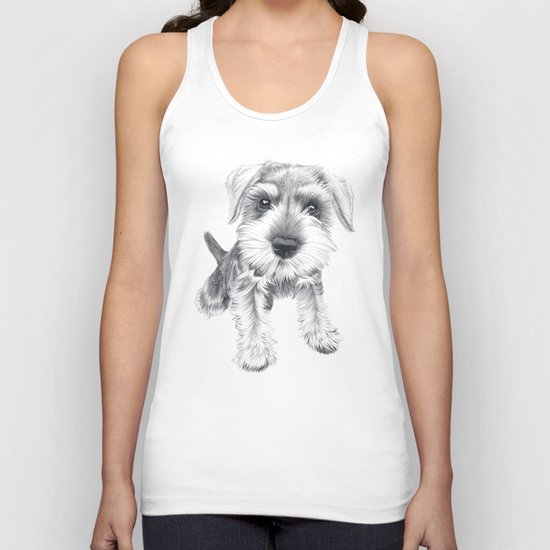 Schnozz the Schnauzer Unisex Tank Top