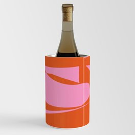 Pink and Orange Abstract Wine Chiller