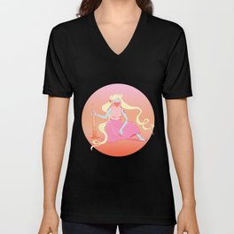 Sukeban Moon V Neck T Shirt