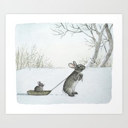 Winter Day Art Print