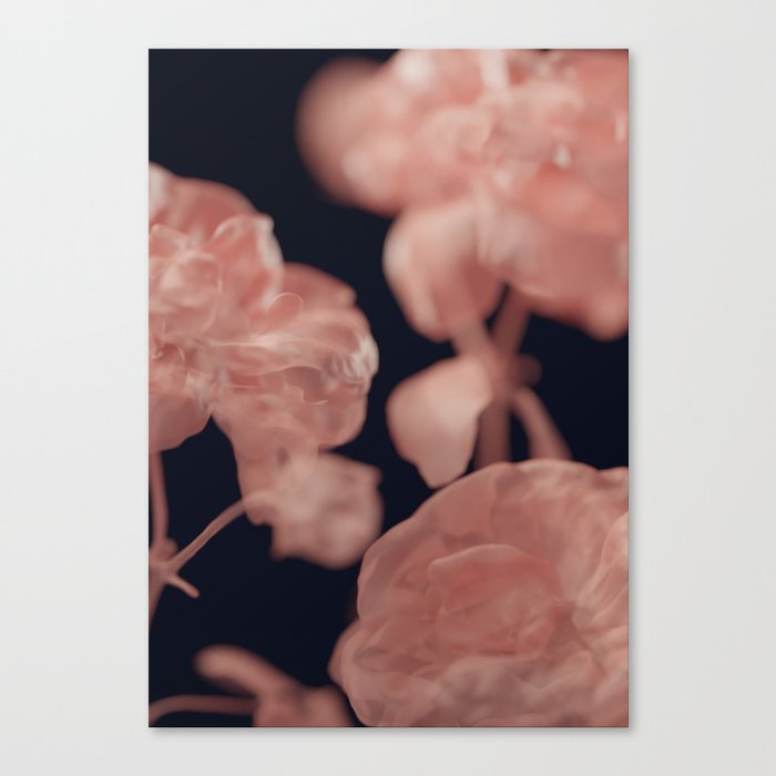 Abstract Contemporary Rose Pink Art Print Canvas Print