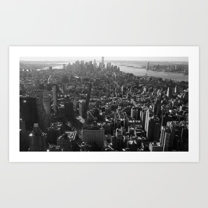 Manhattan Skyline, NY, fine art print, new york city, high quality photo Art Print