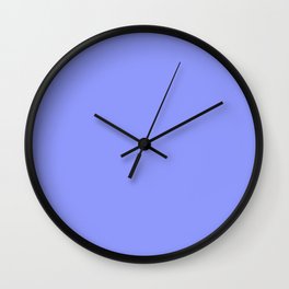 Solid Color Periwinkle Blue Wall Clock