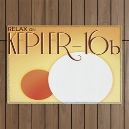 Kepler abstract poster Outdoor Rug
