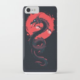 Big Dragon, In Red Sun iPhone Case