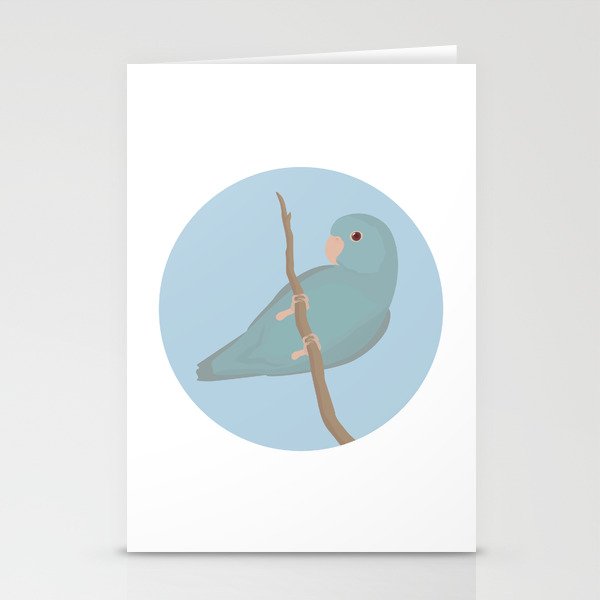 Blue Fallow Pacific Parrotlet Stationery Cards