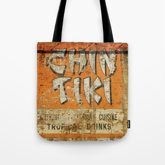 Chin Tiki Wall Tote Bag