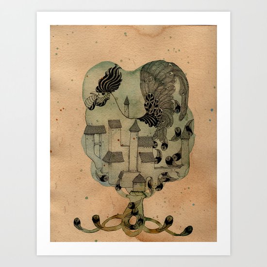 Rooster Home Art Print