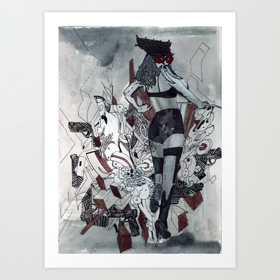 BPage Guns City Art Print