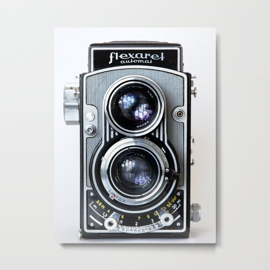 Flexaret Vinatge Camera Metal Print