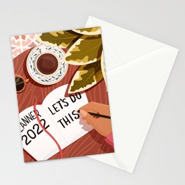 New Year Plan Stationery Card