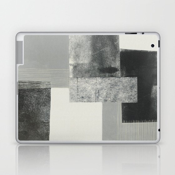 Monochrome Blocks #2 Laptop & iPad Skin