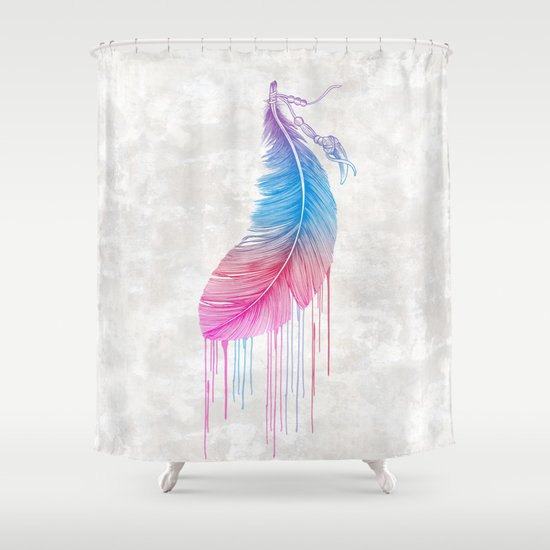Colors of a Feather Shower Curtain