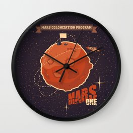 Mars colonization project Wall Clock