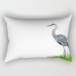 "Tall and Graceful" the Blue Heron by Teresa Thompson Rectangular Pillow