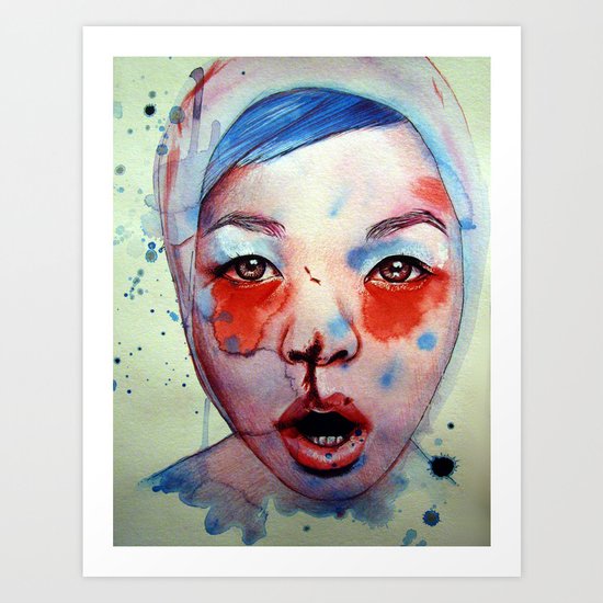Red, White & May Art Print