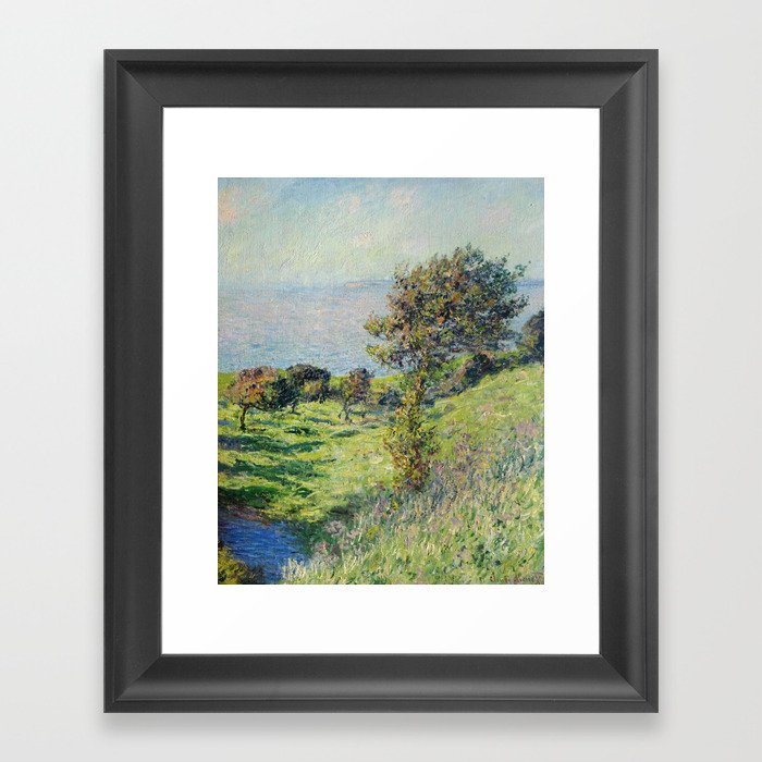 Claude Monet "Coup De Vent" Framed Art Print