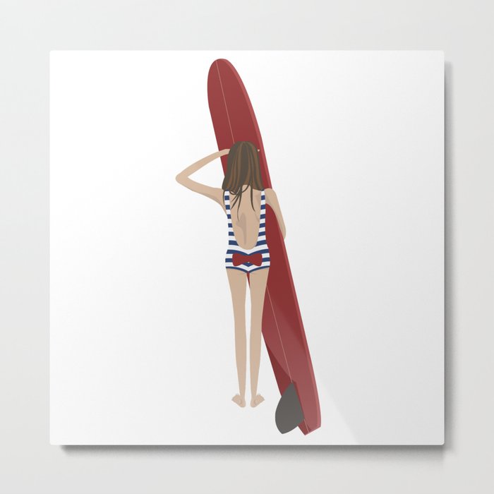 Surfer Girl Metal Print