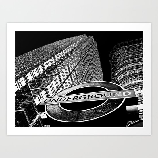 Canary Wharf Art Art Print