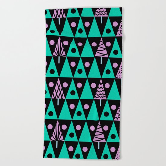 Christmas pattern . Beach Towel