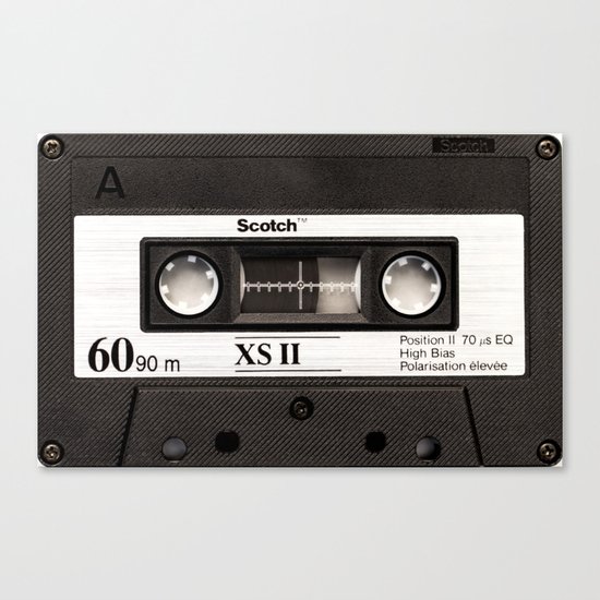 Cassette Tape Canvas Print