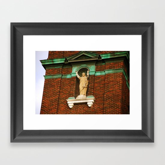 Dear Jesus, you are so high. Framed Art Print
