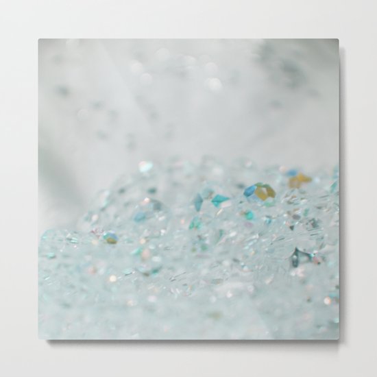 Blue Bling Metal Print
